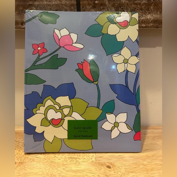 Kate Spade Flower Bed Semi Concealed 112 Page Spiral Notebook. NWTS. - Picture 3 of 5
